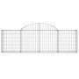 Gabion baskets 6 pcs arch shape iron 200x30x60/80 cm by vidaXL, Pots and planters - Ref: Foro24-3146072, Price: 301,53 €, Dis...