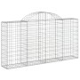 Gabion baskets 11 pcs iron arch shape 200x30x100/120 cm by vidaXL, Pots and planters - Ref: Foro24-3146119, Price: 778,95 €, ...