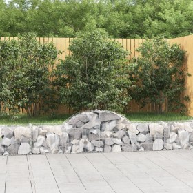 Gabion baskets 6 pcs arch shape iron 200x30x40/60 cm by vidaXL, Pots and planters - Ref: Foro24-3146051, Price: 248,10 €, Dis...