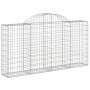 Cestas gaviones 40 uds forma de arco hierro 200x30x100/120 cm de vidaXL, Maceteros y jardineras - Ref: Foro24-3146128, Precio...