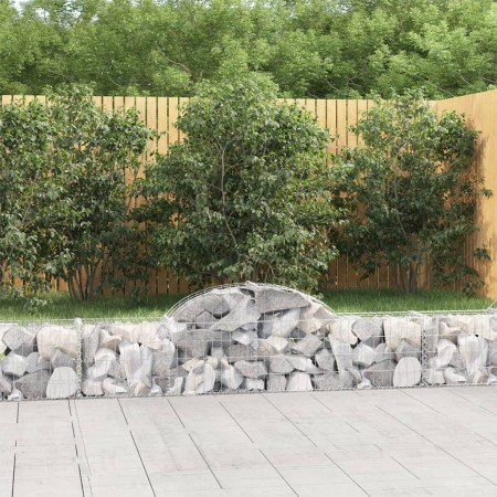 Gabion baskets 5 pcs arch shape iron 200x30x40/60 cm by vidaXL, Pots and planters - Ref: Foro24-3146050, Price: 207,15 €, Dis...