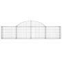 Gabion baskets 5 pcs arch shape iron 200x30x40/60 cm by vidaXL, Pots and planters - Ref: Foro24-3146050, Price: 207,15 €, Dis...