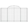 Wire mesh baskets 25 units, arched shape, iron, 200x30x100/120 cm by vidaXL, Pots and planters - Ref: Foro24-3146126, Price: ...