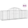 Gabionenkörbe 15 Stück Bogenform Eisen 200x30x60/80 cm von vidaXL, Töpfe und Pflanzgefäße - Ref: Foro24-3146081, Preis: 782,6...