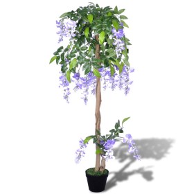 Artificial wisteria in a 120 cm high pot by vidaXL, artificial flora - Ref: Foro24-241364, Price: 50,77 €, Discount: %