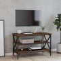 Oak brown plywood TV cabinet 80x40x50 cm by vidaXL, Side tables - Ref: Foro24-825791, Price: 52,37 €, Discount: %