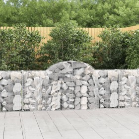 Gabion baskets 5 pcs arch shape iron 200x30x80/100 cm by vidaXL, Pots and planters - Ref: Foro24-3146092, Price: 293,53 €, Di...