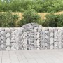 Gabion baskets 14 pcs arch shape iron 200x30x100/120 cm by vidaXL, Pots and planters - Ref: Foro24-3146122, Price: 956,14 €, ...