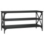 TV stand made of black plywood, 100x40x50 cm by vidaXL, Side tables - Ref: Foro24-825792, Price: 61,70 €, Discount: %