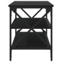 TV stand made of black plywood, 100x40x50 cm by vidaXL, Side tables - Ref: Foro24-825792, Price: 61,70 €, Discount: %