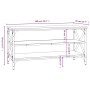 TV stand made of black plywood, 100x40x50 cm by vidaXL, Side tables - Ref: Foro24-825792, Price: 61,70 €, Discount: %