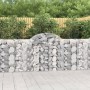 Gabion baskets 3 units, arched shape, iron, 200x30x100/120 cm by vidaXL, Pots and planters - Ref: Foro24-3146111, Price: 205,...