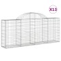 Gabionenkörbe 13 Stück Bogenform Eisen 200x30x80/100 cm von vidaXL, Töpfe und Pflanzgefäße - Ref: Foro24-3146100, Preis: 788,...