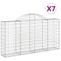 Gabionenkörbe 7 Stück Bogenform Eisen 200x30x100/120 cm von vidaXL, Töpfe und Pflanzgefäße - Ref: Foro24-3146115, Preis: 500,...