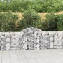 Gabion baskets 9 units, arched shape, iron, 200x30x80/100 cm by vidaXL, Pots and planters - Ref: Foro24-3146096, Price: 548,6...