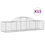 Gabion baskets 13 pcs arch shape iron 200x50x40/60 cm by vidaXL, Pots and planters - Ref: Foro24-3146268, Price: 649,99 €, Di...