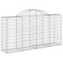 Gabion baskets 8 pcs arc shape iron 200x50x100/120cm by vidaXL, Pots and planters - Ref: Foro24-3146326, Price: 629,72 €, Dis...