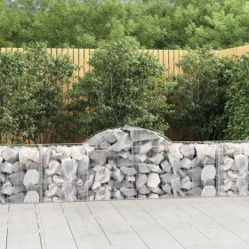 Gabion baskets 3 pcs arch shape iron 200x50x60/80 cm by vidaXL, Pots and planters - Ref: Foro24-3146279, Price: 177,99 €, Dis...