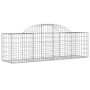 Gabion baskets 3 pcs arch shape iron 200x50x60/80 cm by vidaXL, Pots and planters - Ref: Foro24-3146279, Price: 177,11 €, Dis...