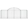 Gabion baskets 3 pcs arch shape iron 200x50x60/80 cm by vidaXL, Pots and planters - Ref: Foro24-3146279, Price: 177,11 €, Dis...