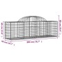 Gabion baskets 3 pcs arch shape iron 200x50x60/80 cm by vidaXL, Pots and planters - Ref: Foro24-3146279, Price: 177,11 €, Dis...