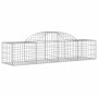 Gabion baskets 3 pcs arch shape iron 200x50x40/60 cm by vidaXL, Pots and planters - Ref: Foro24-3146258, Price: 151,01 €, Dis...