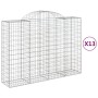 13 units of arched iron gabion baskets 200x50x140/160 cm by vidaXL, Pots and planters - Ref: Foro24-3146373, Price: 1,00 €, D...