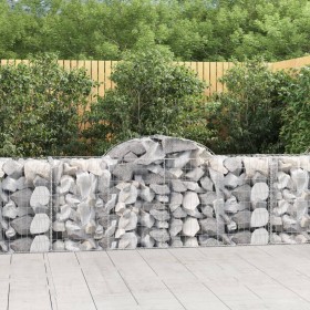 Gabion baskets 13 units arch shape iron 200x50x80/100 cm by vidaXL, Pots and planters - Ref: Foro24-3146310, Price: 920,99 €,...