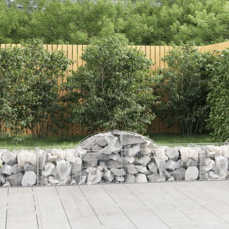 Gabion baskets 8 pcs arch shape iron 200x50x40/60 cm by vidaXL, Pots and planters - Ref: Foro24-3146263, Price: 432,99 €, Dis...