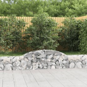 Gabion baskets 2 pcs arc shape iron 300x30x40/60 cm by vidaXL, Pots and planters - Ref: Foro24-3146467, Price: 124,99 €, Disc...