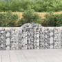 Gabion baskets 13 units, arched shape, iron, 200x50x100/120 cm by vidaXL, Pots and planters - Ref: Foro24-3146331, Price: 1,0...