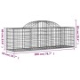 Gabion baskets 13 pcs arch shape iron 200x50x60/80 cm by vidaXL, Pots and planters - Ref: Foro24-3146289, Price: 785,22 €, Di...