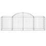 Gabion baskets 8 pcs arch shape iron 200x50x60/80 cm by vidaXL, Pots and planters - Ref: Foro24-3146284, Price: 490,51 €, Dis...