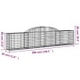 Gabion baskets 10 pcs arch shape iron 300x30x60/80 cm by vidaXL, Pots and planters - Ref: Foro24-3146493, Price: 763,56 €, Di...