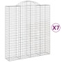 Gabion baskets 7 pcs arch shape iron 200x50x220/240 cm by vidaXL, Pots and planters - Ref: Foro24-3146451, Price: 1,00 €, Dis...