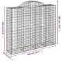 Gabion baskets 13 pcs arch shape iron 200x50x160/180 cm by vidaXL, Pots and planters - Ref: Foro24-3146394, Price: 1,00 €, Di...