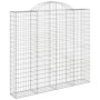 Wire mesh baskets 12 units, arched shape, iron, 200x50x180/200 cm by vidaXL, Pots and planters - Ref: Foro24-3146414, Price: ...