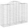 Wire mesh baskets 25 units, arched shape, iron, 200x50x140/160 cm by vidaXL, Pots and planters - Ref: Foro24-3146378, Price: ...