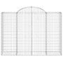 Wire mesh baskets 25 units, arched shape, iron, 200x50x140/160 cm by vidaXL, Pots and planters - Ref: Foro24-3146378, Price: ...