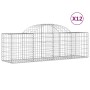 Gabionenkörbe 12 Stück Bogenform Eisen 200x50x60/80 cm von vidaXL, Töpfe und Pflanzgefäße - Ref: Foro24-3146288, Preis: 734,7...