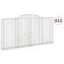 Gabionenkörbe 11 Stück Bogenform Eisen 300x30x140/160 cm von vidaXL, Töpfe und Pflanzgefäße - Ref: Foro24-3146566, Preis: 1,0...