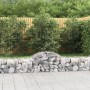 Gabion baskets 12 pcs arch shape iron 200x50x40/60 cm by vidaXL, Pots and planters - Ref: Foro24-3146267, Price: 604,87 €, Di...