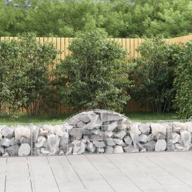 Gabion baskets 12 pcs arch shape iron 200x50x40/60 cm by vidaXL, Pots and planters - Ref: Foro24-3146267, Price: 605,99 €, Di...