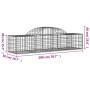 Gabion baskets 12 pcs arch shape iron 200x50x40/60 cm by vidaXL, Pots and planters - Ref: Foro24-3146267, Price: 604,87 €, Di...