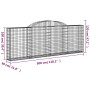 Gabion baskets 5 units, arched shape, iron, 300x30x100/120 cm by vidaXL, Pots and planters - Ref: Foro24-3146524, Price: 526,...