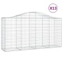 Gabion baskets 13 pcs iron arch shape 200x50x100/120 cm by vidaXL, Pots and planters - Ref: Foro24-3145651, Price: 1,00 €, Di...