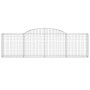 Gabion baskets 3 pcs arch shape iron 300x30x80/100 cm by vidaXL, Pots and planters - Ref: Foro24-3146504, Price: 263,77 €, Di...