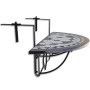 Black and White Mosaic Hanging Balcony Table by vidaXL, Garden tables - Ref: Foro24-41125, Price: 76,27 €, Discount: %