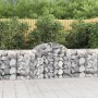 Gabion baskets 3 pcs arch shape iron 200x50x80/100 cm by vidaXL, Pots and planters - Ref: Foro24-3146300, Price: 212,31 €, Di...