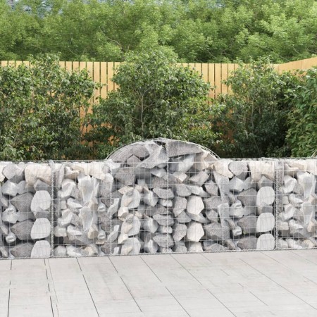 Gabion baskets 3 pcs arch shape iron 200x50x80/100 cm by vidaXL, Pots and planters - Ref: Foro24-3146300, Price: 212,99 €, Di...